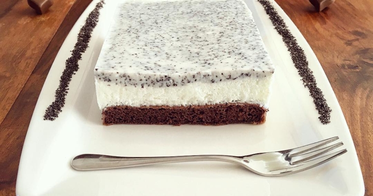 Schoko Vanillecreme Mohn Kuchen