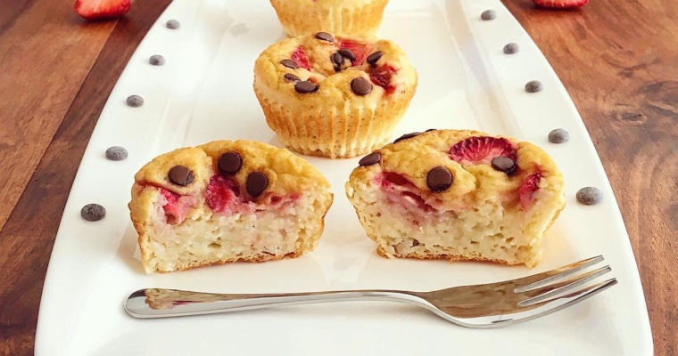 Erdbeer Schoko Chip Muffins