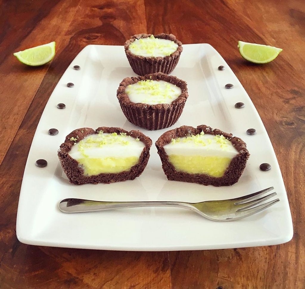 Schoko Zitronen Brookie Cups - fitandsoulfood