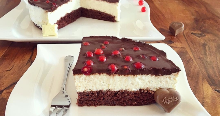 Dreifach Schoko Johannisbeer Kuchen