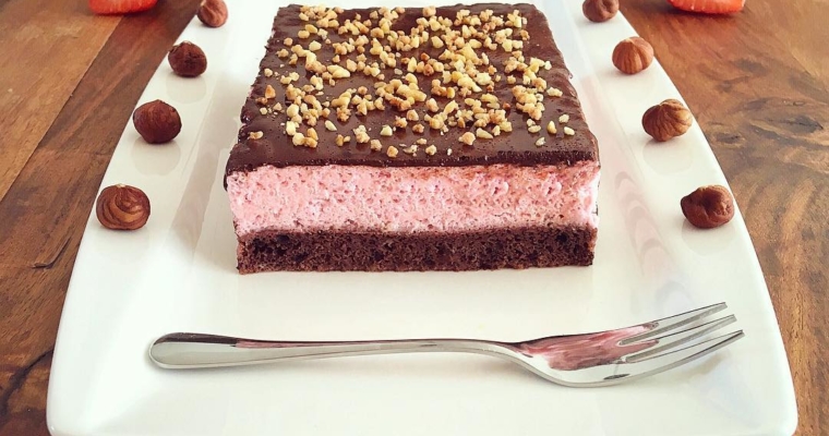 Schoko Erdbeere Haselnuss Kuchen