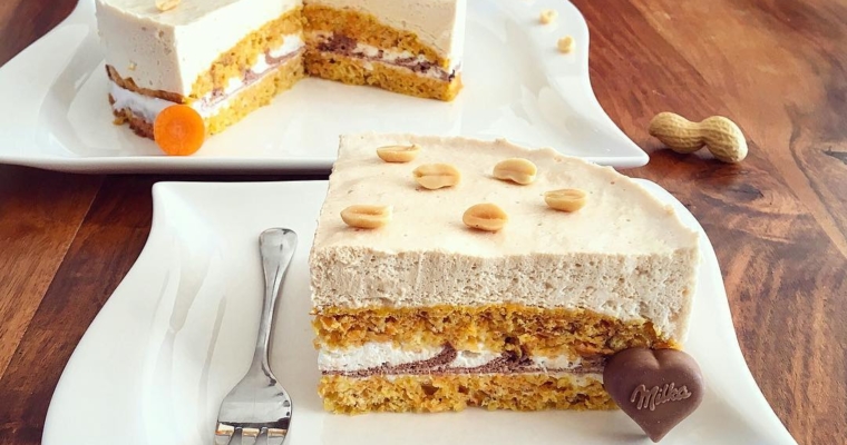 Karotten Erdnuss(Butter) Zebra Kuchen