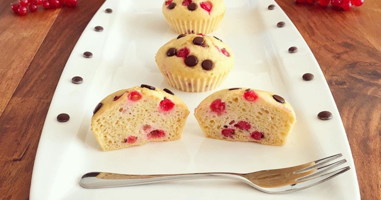 Johannisbeer Schoko Chip Muffins