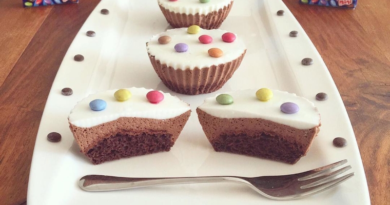 Double Chocolate Smartie Muffins