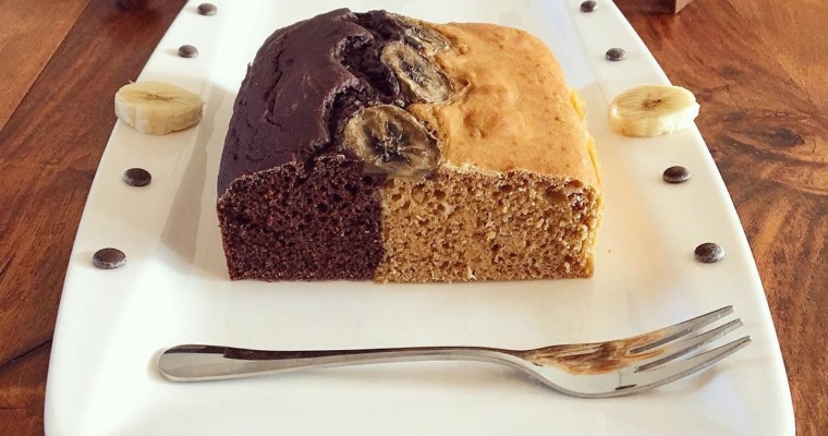 Schoko Karamell Bananen Kuchen