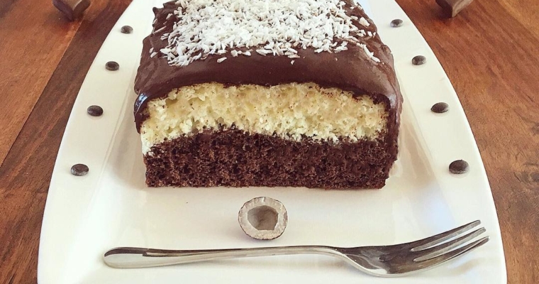 Doppel Schoko Doppel Kokosnuss Kuchen