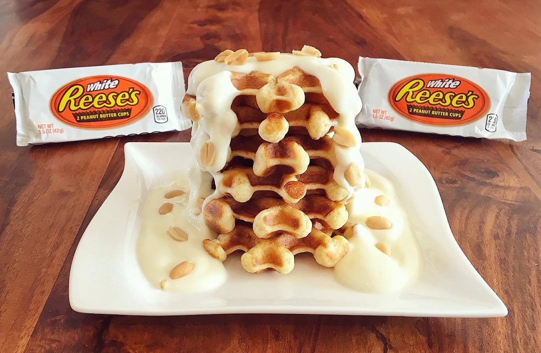 Reeses White Peanutbuttercup Waffles