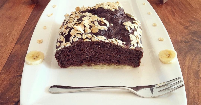 Schoko Banane Haferflocken Kuchen