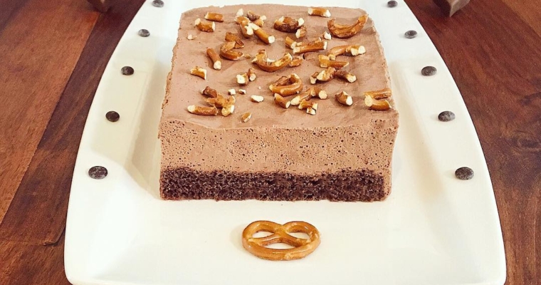 Doppel Schoko Brezel Kuchen