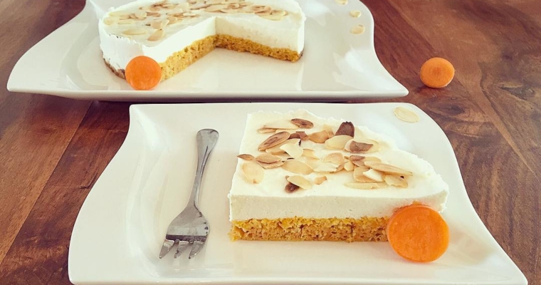 Karotten gerösteter Mandel Kuchen