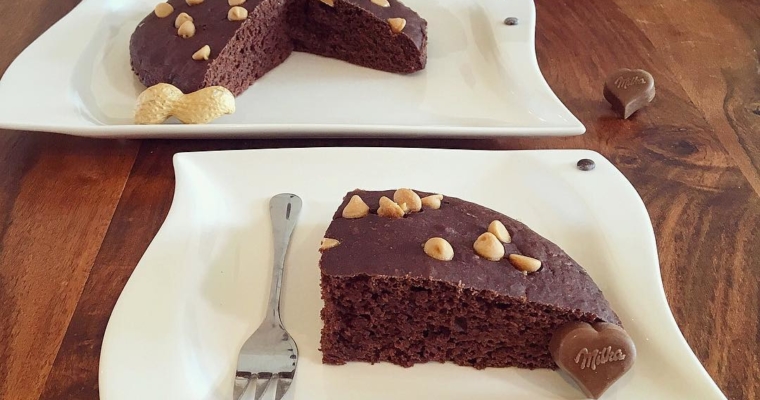 Schoko Erdnussbutter Chip Kuchen