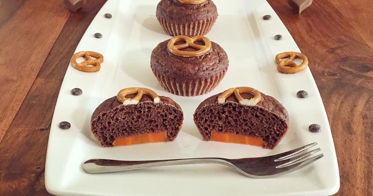 Karotten Schoko Brezel Muffins