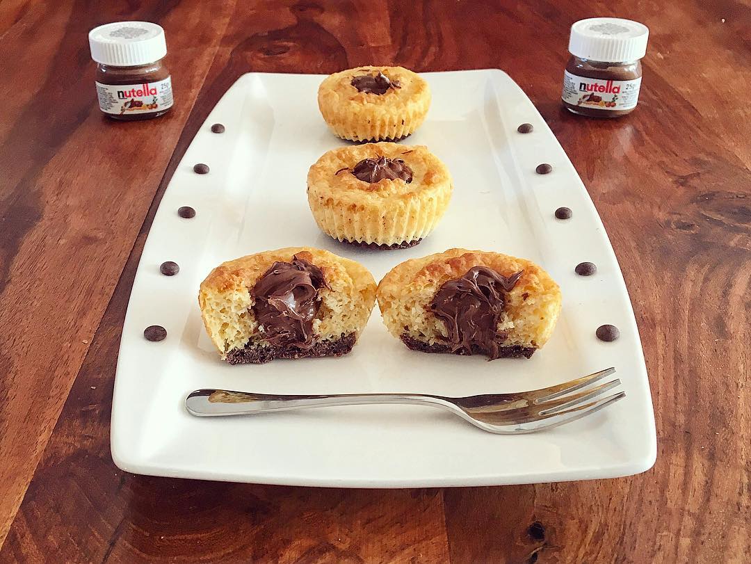 Doppelschoko Nutella Muffins