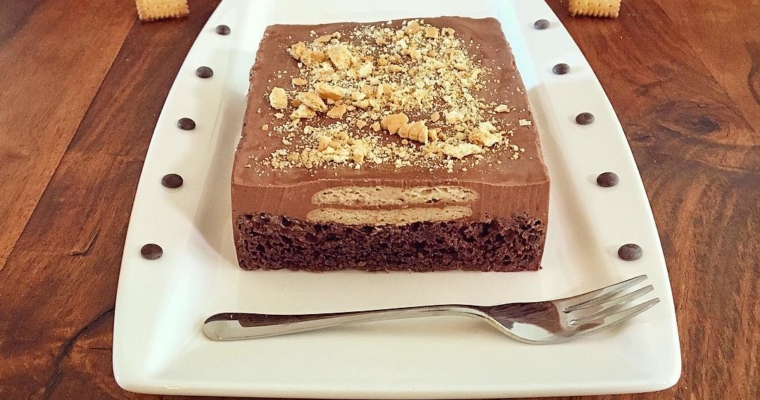 Dreifacher Butterkeks Schokokuchen