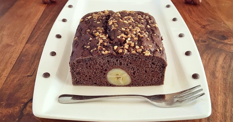 Schoko Bananen Haselnuss Kuchen