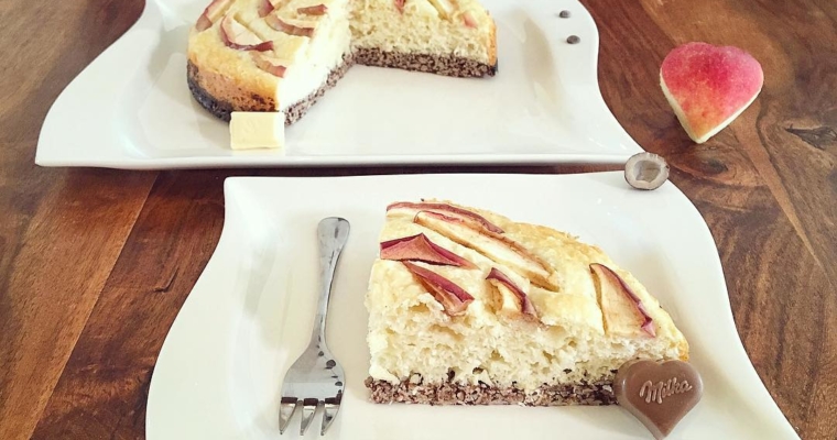 Doppelschoko Kokosnuss Apfel Kuchen
