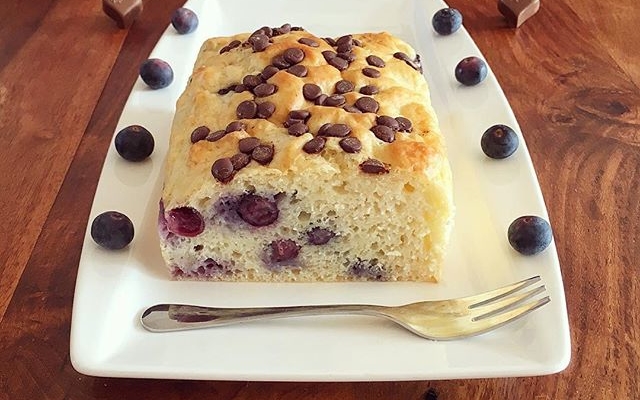 Blaubeer Schokochip Cake