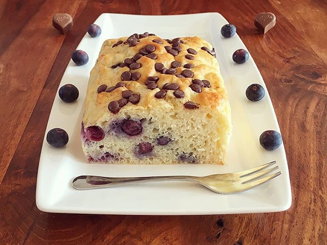 Blaubeer Schokochip Cake