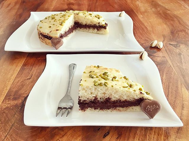 Doppel Schoko Pistazien Kuchen